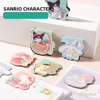 4 ชิ้น/เซ็ต Sanrio ที่คั่นแม่เหล็ก Cinnamoroll Kuromi Pachacco ประณีตที่วางหนังสือน่ารักเครื่องเขียนนักเรียนของขวัญ