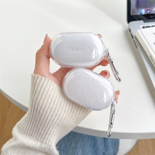 เคส TPU นิ่ม แบบใส ป้องกัน สําหรับ OPPO Enco Buds พร้อมตะขอ