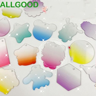 Allgoods พวงกุญแจอะคริลิคใส แฮนด์เมด DIY สําหรับเด็ก