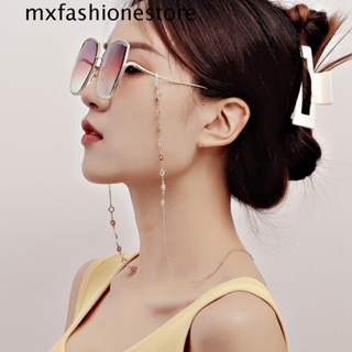 Mxfashione สายโซ่คล้องคอ โลหะ กันลื่น ป้องกันการสูญหาย สําหรับแว่นตา หน้ากาก