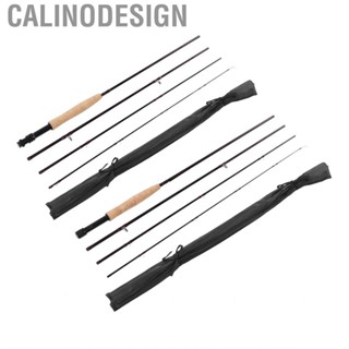 Calinodesign Fly Fishing Rod 4 Section Pole Carbon Telescopic with Storage Bag 2.4m 2.7m Set