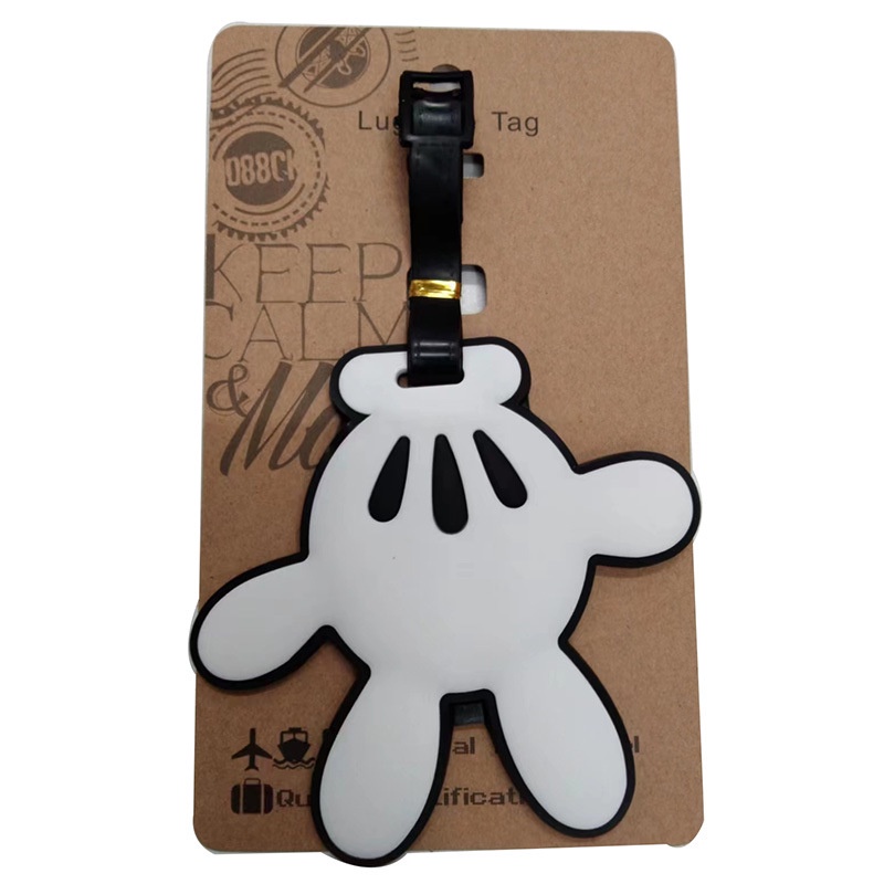 Sunflower Luggage Tag ป้ายกระเป๋าเดินทาง การ์ตูนอะนิเมะป้ายกำกับ ซันฟลาวเวอร์ มิกกี้ แฮนด์ บอร์ดดิ้งแพล็ต พวงหรีด