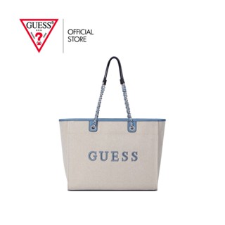 GUESS กระเป๋าถือ รุ่น CC886024 MAKENA TOTE สีฟ้า