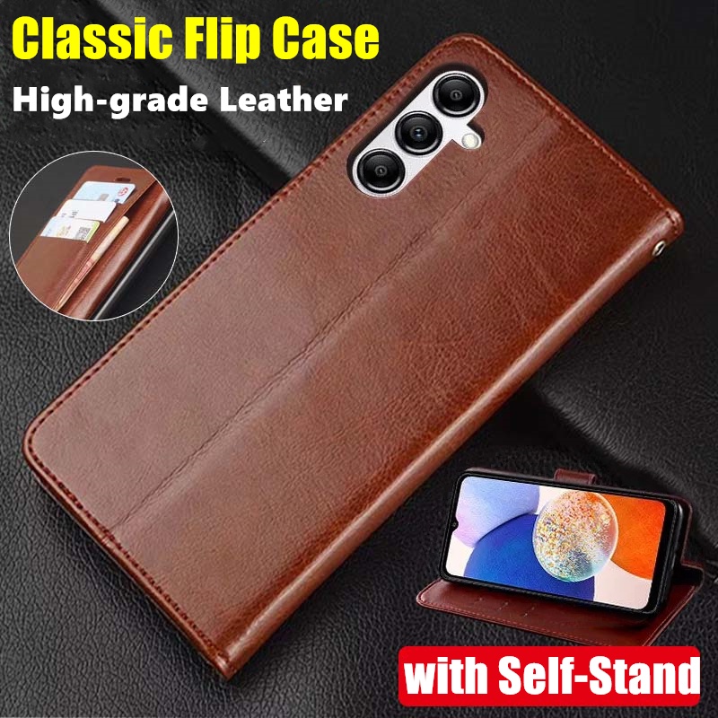 สําหรับ Samsung Galaxy A37 5G 6.7 นิ้ว SM-A376 A376B A376U A376W A3760 ของแท้หนังกระเป๋าสตางค์ Vinta