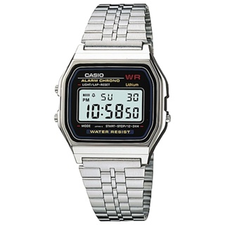 CASIO นาฬิกาข้อมือ CASIO รุ่น A-159W-N1DF วัสดุสเตนเลสสตีล สีดำ