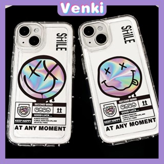 VENKI - เข้ากันได้สำหรับ เคสไอโฟน เคสไอโฟน11 เคส iphone 11TPU ถุงลมนิรภัยเคสโทรศัพท์กันกระแทกป้องกันกล้อง Simple SMILE Grimace เข้ากันได้กับ iPhone 15 14 13 PRO MAX iPhone 12 PRO MAX XR XS 7 8