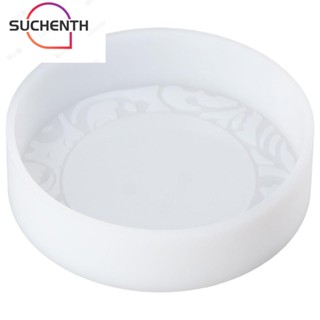 Suchenth แม่พิมพ์ซิลิโคน ทรงกลม สีขาว 10.6*10.6*2.7 ซม. สําหรับทําขนม DIY