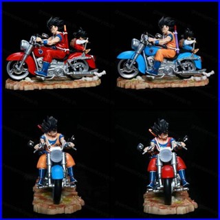 Gp1 โมเดลฟิกเกอร์ ดราก้อนบอล Son Goku Son Gohan Motorbike Riding Action Figure Father and Son PG1 ของเล่น สําหรับเด็ก ของขวัญ