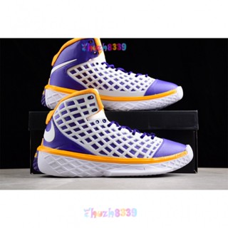 [Company Level NK] Zoom Kobe III 3 SL Protro MVP Kobe รุ่นที่ 3 รองเท้าบาสเก็ตบอล สีม่วง สีทอง สําหรับผู้ชาย308090-151 1fm9