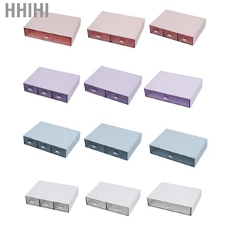 Hhihi Desktop Drawer Organizer  Dustproof Plastic DIY Combination Multi Layer Stackable Storage Case