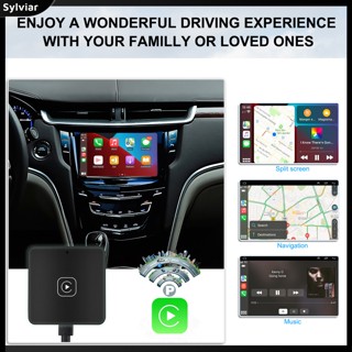 [sylviar] อะแดปเตอร์ควบคุมสายไฟ เป็นไร้สาย สําหรับ Iphone CarPlay Android Auto Dongle AI2303CP