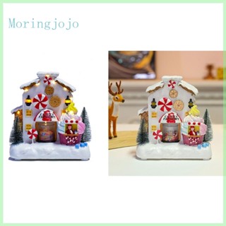 Jojo บ้านเรซิ่นคริสต์มาส พร้อมไฟ สําหรับตกแต่งบ้าน