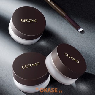 GECOMO Makeup Holding Air อายไลเนอร์พร้อมแปรงอายไลเนอร์กันน้ำติดทนนาน Antiblooming Eye Shadow และ Eyebrow Gel [ลดราคา]