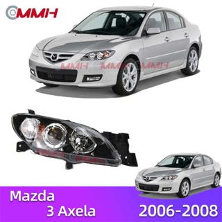 ไฟหน้า Mazda 3 Mazda 3 2006-2008 Sedan รถเก๋ง ไฟหน้าสำหรับ ไฟหน้า โคมไฟหน้า ไฟหน้า​โปรเจค​เตอร์​ โคมไฟหรถยนต์ เลนส์กระจก headlamp headlight front light lens