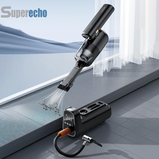 เครื่องเป่าลมยางรถยนต์ อเนกประสงค์ ไร้สาย แบบพกพา พร้อมไฟ LED [superecho.th]