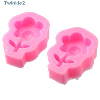 Twinkle แม่พิมพ์ซิลิโคน ทนความร้อน สีชมพู สําหรับทําเบเกอรี่ คุกกี้ ช็อคโกแลต ขนมหวาน เบเกอรี่ 4 ชิ้น