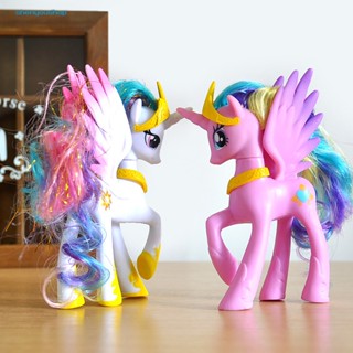 Shenyoushop shenyoushop ตุ๊กตาฟิกเกอร์ My Little Pony Moon Princess PVC ขนาด 14 ซม. ของเล่นสะสม สําหรับเด็ก 1 ชิ้น