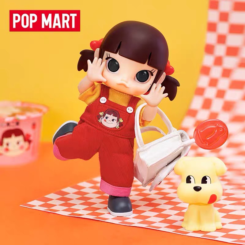 ฟิกเกอร์ Pop Mart MOLLY MOLLY x PEKO Jasmine Big Baby ของเล่นสําหรับเด็ก