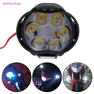 Vhdd ไฟตัดหมอก LED 6 ดวง สีขาว สําหรับรถจักรยานยนต์ รถยนต์ 1 ชิ้น