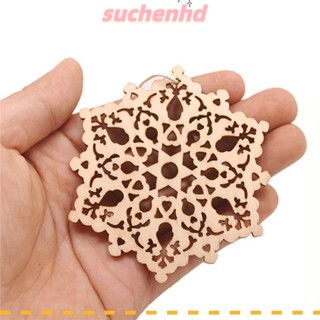 Suchenhd จี้เกล็ดหิมะอีสเตอร์ แบบกลวง พร้อมเชือกเส้นเล็ก 10 ชิ้น สําหรับตกแต่งบ้าน