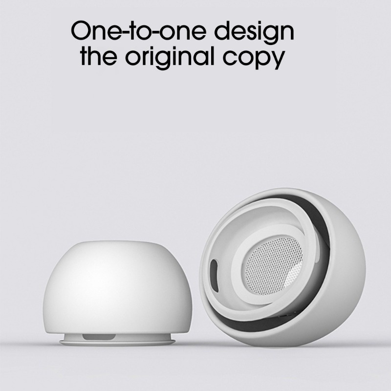 จุกหูฟังซิลิโคนนิ่ม ลดเสียงรบกวน แบบเปลี่ยน สําหรับ Airpods Pro 1 2 1 คู่