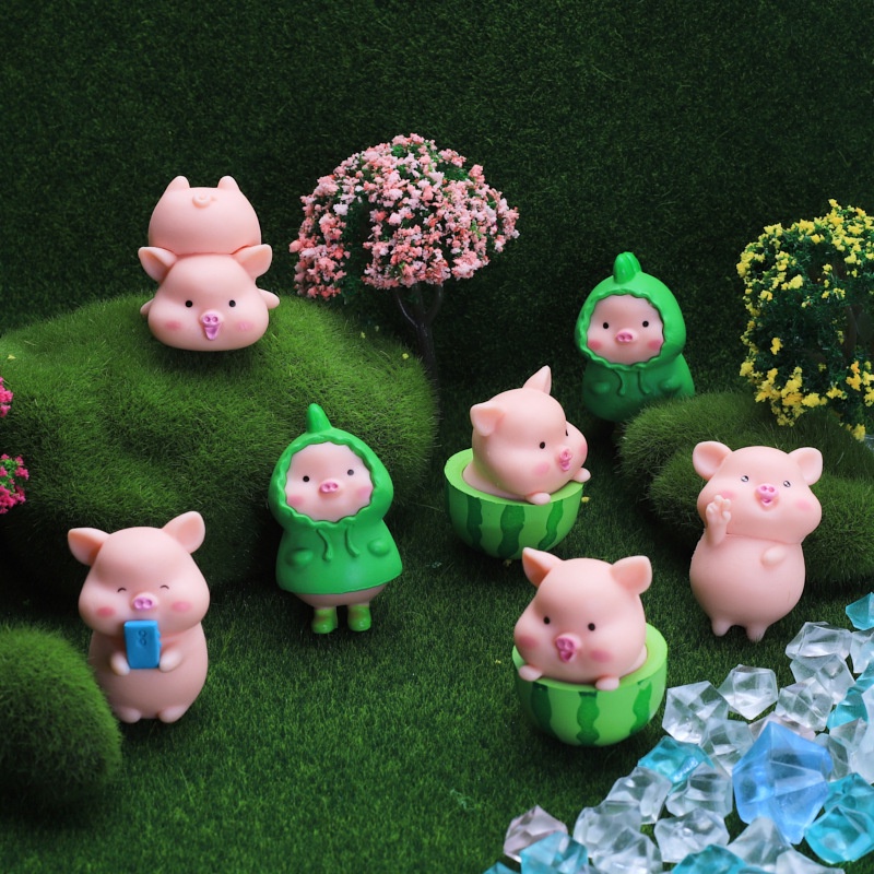 สติกเกอร์ รูปหมูไดโนเสาร์น่ารัก Diy สําหรับตกแต่งรองเท้า croc จํานวน 1 ชิ้น