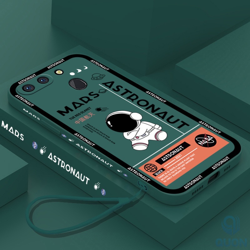 (แถมเชือกเส้นเล็ก) เคส ONEPLUS 5/6/6T/7/7PRO/7T/7TPRO นักบินอวกาศ NASA Side Design Pattern Sift Sili
