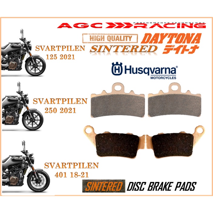 HUSQVARNA SVARTPILEN 125 SVARTPILEN 250 SVARTPILEN 401 ผ้าเบรคคุณภาพสูง