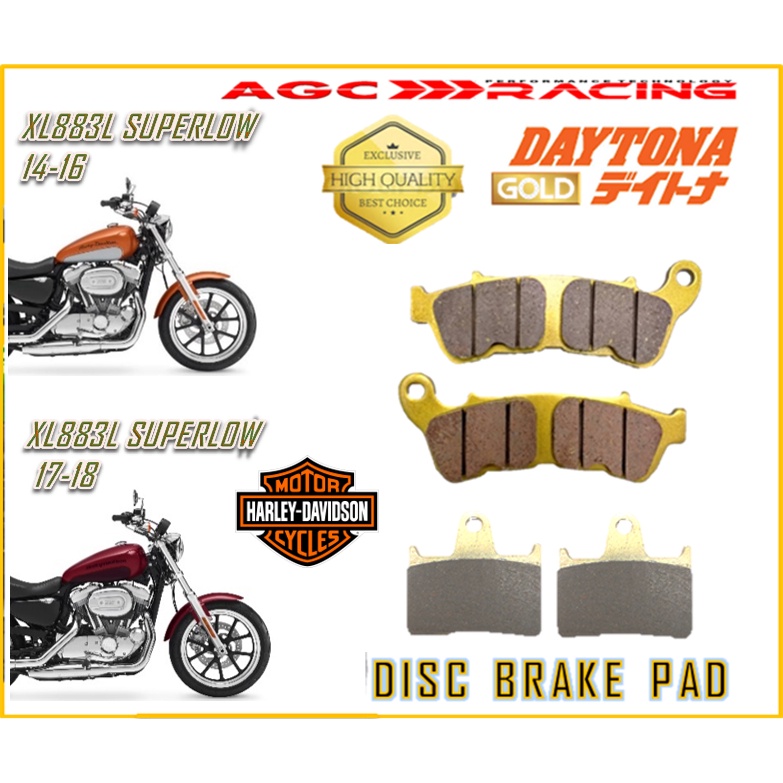 ผ้าเบรกแบบ HD XL883L SUPERLOW 14-18 GOLD QUALITY