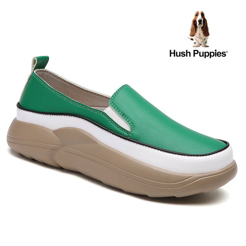 Hush Puppies รองเท้าหนังลําลอง ส้นแบน สําหรับผู้หญิง