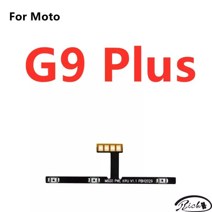 อะไหล่ปุ่มกดสวิตช์เปิด ปิด ปรับระดับเสียง สายแพ แบบเปลี่ยน สําหรับ Motorola Moto G9 Plus Play