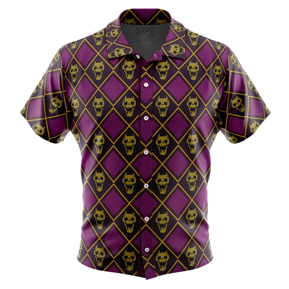 เสื้อเชิ้ต ลาย Yoshikage Kira Killer Queen Jojo’s Bizarre Adventure สไตล์ฮาวาย ราคา ถูกที่สุด ดีลบีเคเค