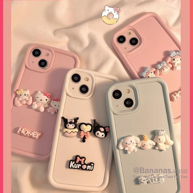 เคสโทรศัพท์มือถือ แบบนิ่ม ลายการ์ตูน Kulomi สําหรับ iPhone 15 14 13 12 11 Pro Max X Xr Xs Max 7 8 Plus SE2020