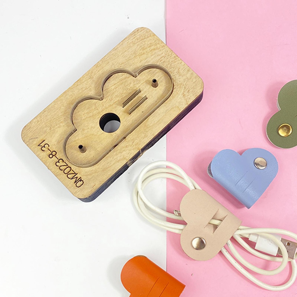 [Freneci4] แผ่นแม่แบบ ตัดหนัง จี้ไม้ สําหรับตัดหนัง งานฝีมือ DIY