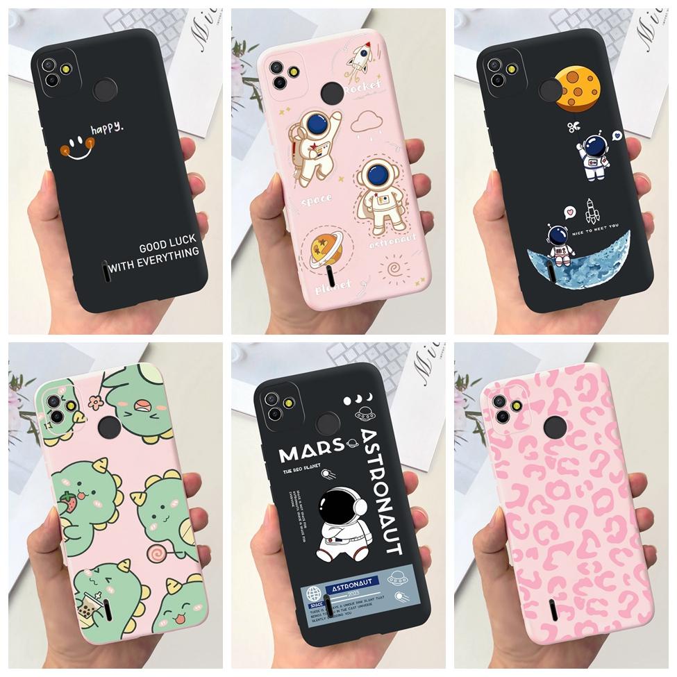 Tecno Pop 5 เคสโทรศัพท์มือถือนิ่ม กันกระแทก ลายดอกไม้ ผีเสื้อ นักบินอวกาศน่ารัก แฟชั่น สําหรับ Tecno Pop 5 Tecno Pop5 BD2 BD2p