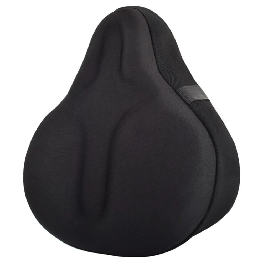 Large Silicon Gel Padded Bike Seat Cover Shock Absorption Thickened Sponge Cushion Reflective Comfortable Bicycle Saddle