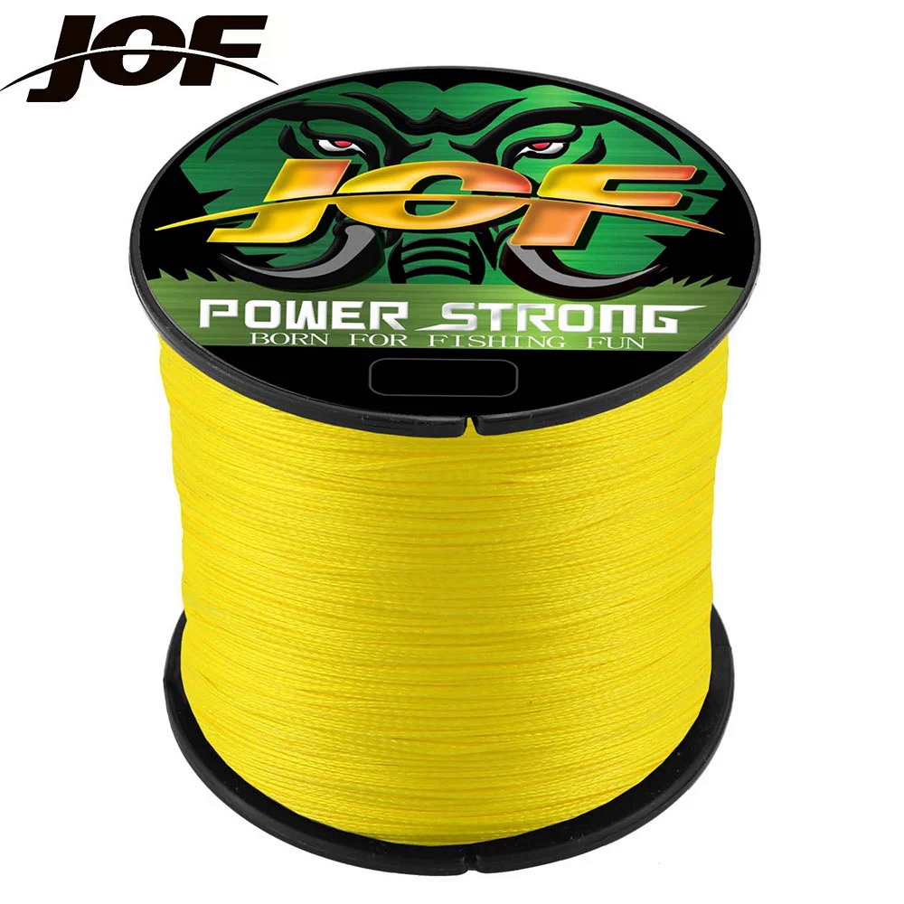 Jof 4 ถัก x4 Strands 300M 100M Fly สายตกปลา Multifilament ลวด Pesca 10-85LB ปลาคาร์พทะเลน้ําเค็มสาน Extreme ญี่ปุ่น