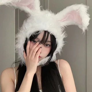ที่คาดผมหูกระต่ายน่ารัก แบบสวมหัว ให้ความอบอุ่น สําหรับถ่ายภาพ YDEA yue