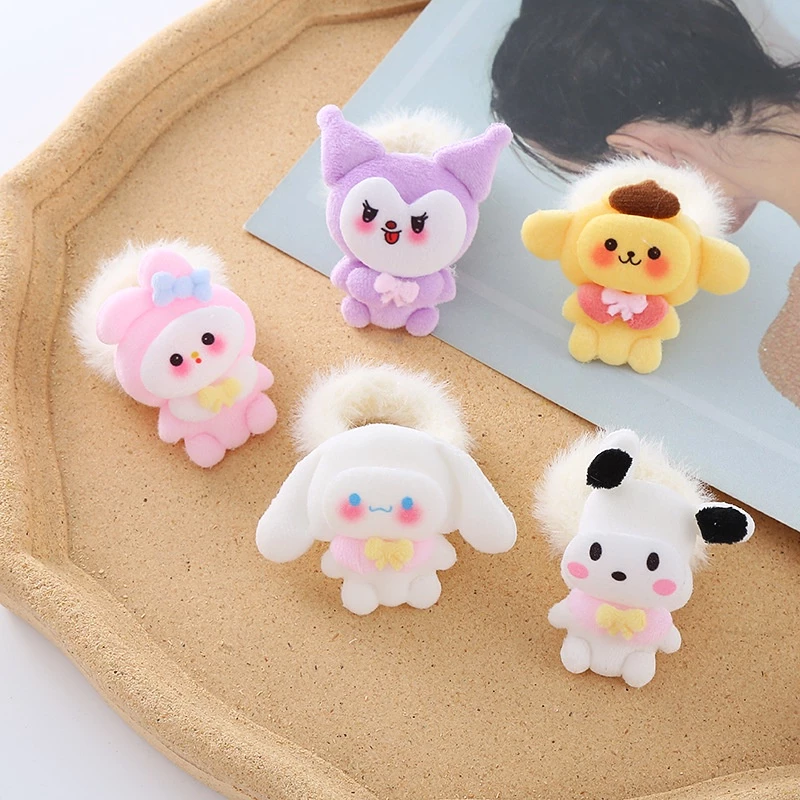 ยางรัดผมกำมะหยี่ขนนิ่ม ลาย Sanrio แฟชั่น น่ารัก thumbnail 6
