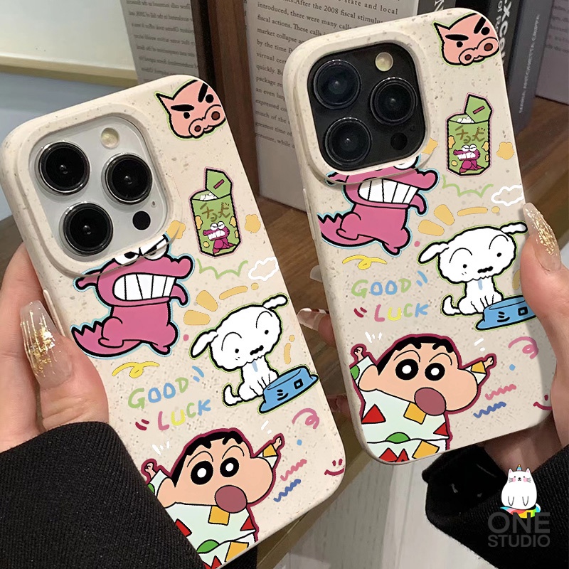เคสซิลิโคนนิ่ม ลายการ์ตูนชินจัง กันกระแทก สําหรับ iPhone15promax 14promax 14 X XS XR XS Max 13 13 Pro 1313 Pro Max 12 11 7 8plus