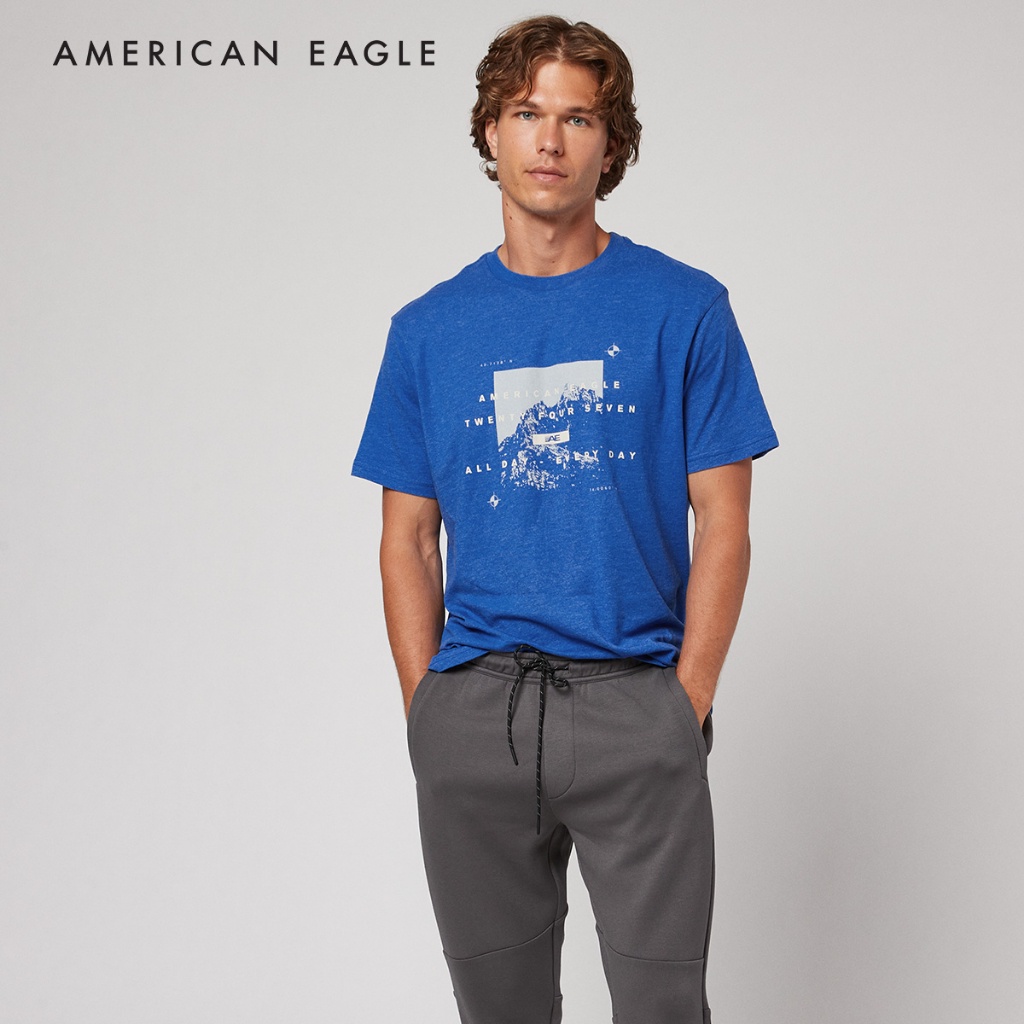 เมย์ a American Eagle 24/7 Good Vibes Graphic -Shir  ผู้ชาย กราฟฟิค (NMS 017-3113-499)
