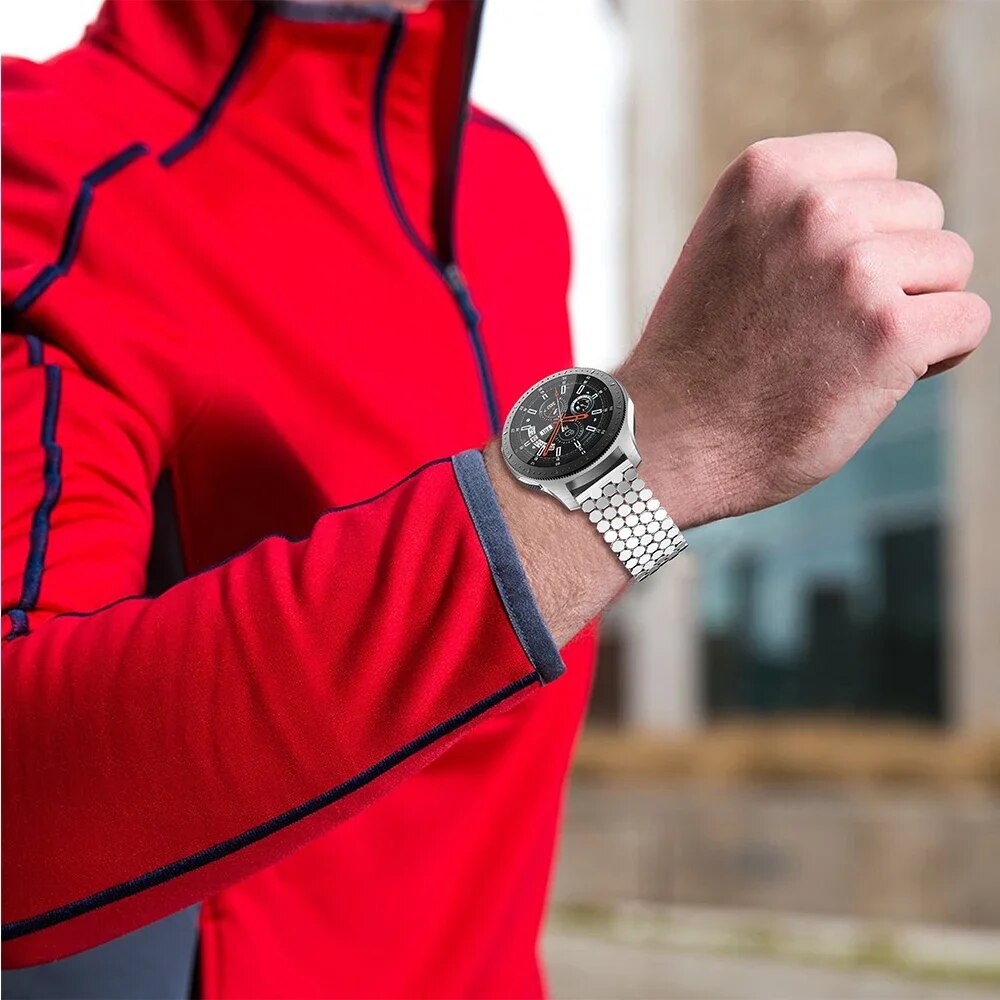 สายนาฬิกาข้อมือสเตนเลส โลหะ 22 มม. สําหรับ Samsung Galaxy 4 classic 46 มม. Gear S3 Galaxy watch 6 classic 47 มม. - รูปที่ 4