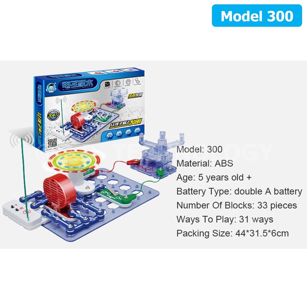 (Model 300) ชุดเรียนรู้ วงจรไฟฟ้าเบื้องต้น 34Pcs Electronic Building Blocks 300 ชุดส่งเสริมการเรียนรู้ วงจรอิเล็กทรอน… ราคา ถูกที่สุด ดีลบีเคเค แกลเลอรีภาพที่ 4