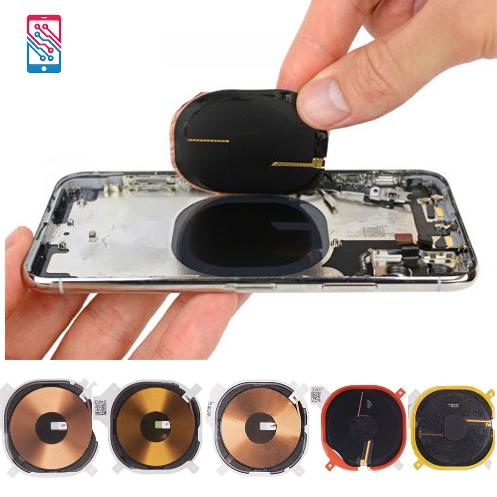 สติกเกอร์เสาอากาศชิป NFC QI ไร้สาย สําหรับ iPhone 8G 8 Plus X XR XS XSMax