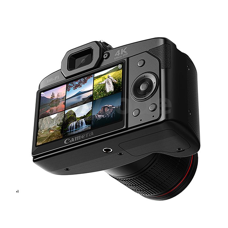 กล้องบันทึกวิดีโอดิจิทัล D5 6400 ล้านพิกเซล HD WiFi 4K เลนส์คู่ พร้อมหน้าจอ IPS 3 นิ้ว ซูม 16X DSLR สําหรับ Youtube สตรีมมิ่ง Vlog