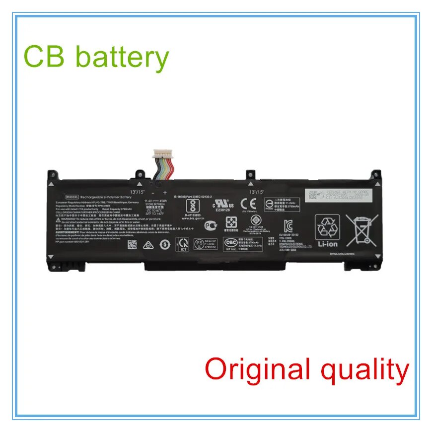 แบตเตอรี่แล็ปท็อป RH03XL    630 640 650 430 440 450 455 G8 M01524-1D1 M02027-002 TPN-DB0B HSTNN-OB1T