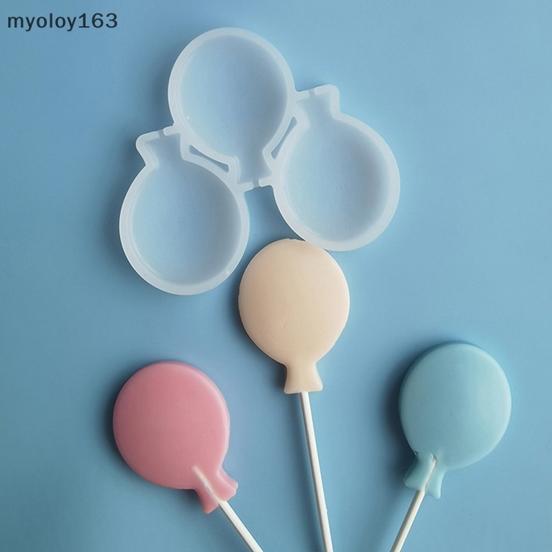 Myoloy แม่พิมพ์ซิลิโคน รูปลูกโป่ง สําหรับทําขนม คัพเค้ก ลูกอม DIY TH