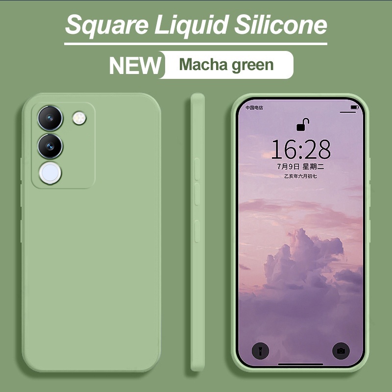 เคสโทรศัพท์ซิลิโคน TPU แบบนิ่ม ทรงสี่เหลี่ยม กันกระแทก สําหรับ Vivo V29e 5G 2023 V29e V 29 29V V29e 