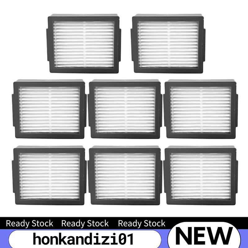 ตัวกรอง HEPA 8 แพ็คสําหรับเครื่องดูดฝุ่นหุ่นยนต์ iRobot Roomba I3 I4 I7+ E5 E6 J7 Plus