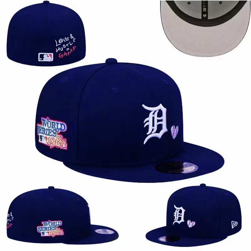 Detroit Tigers คุณภาพสูงเบสบอลหมวกแน่นหมวกปักปิด Caps0629
